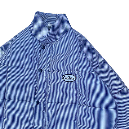Custard Reclaimed Stripe Puffer | Size Large