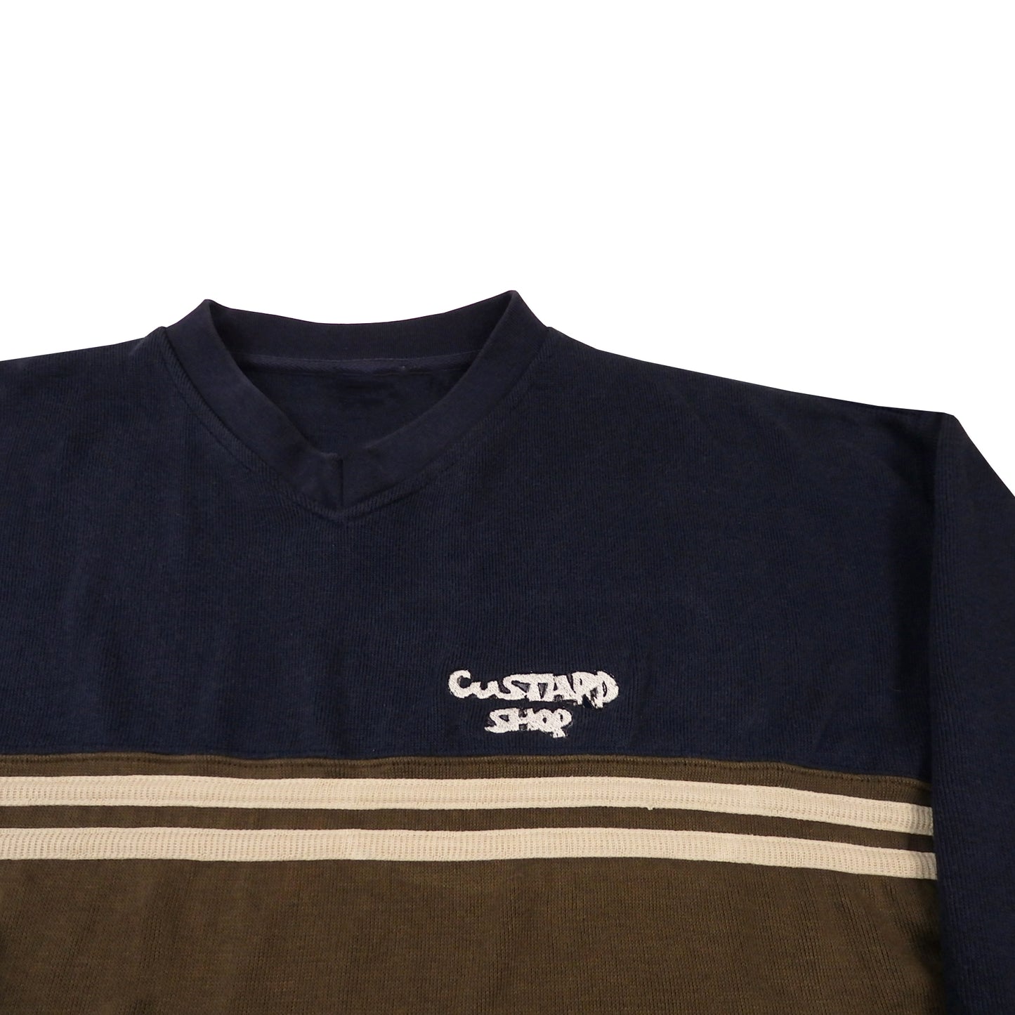 Custard Reclaimed Stripe Jumper | Size XL