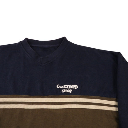Custard Reclaimed Stripe Jumper | Size XL