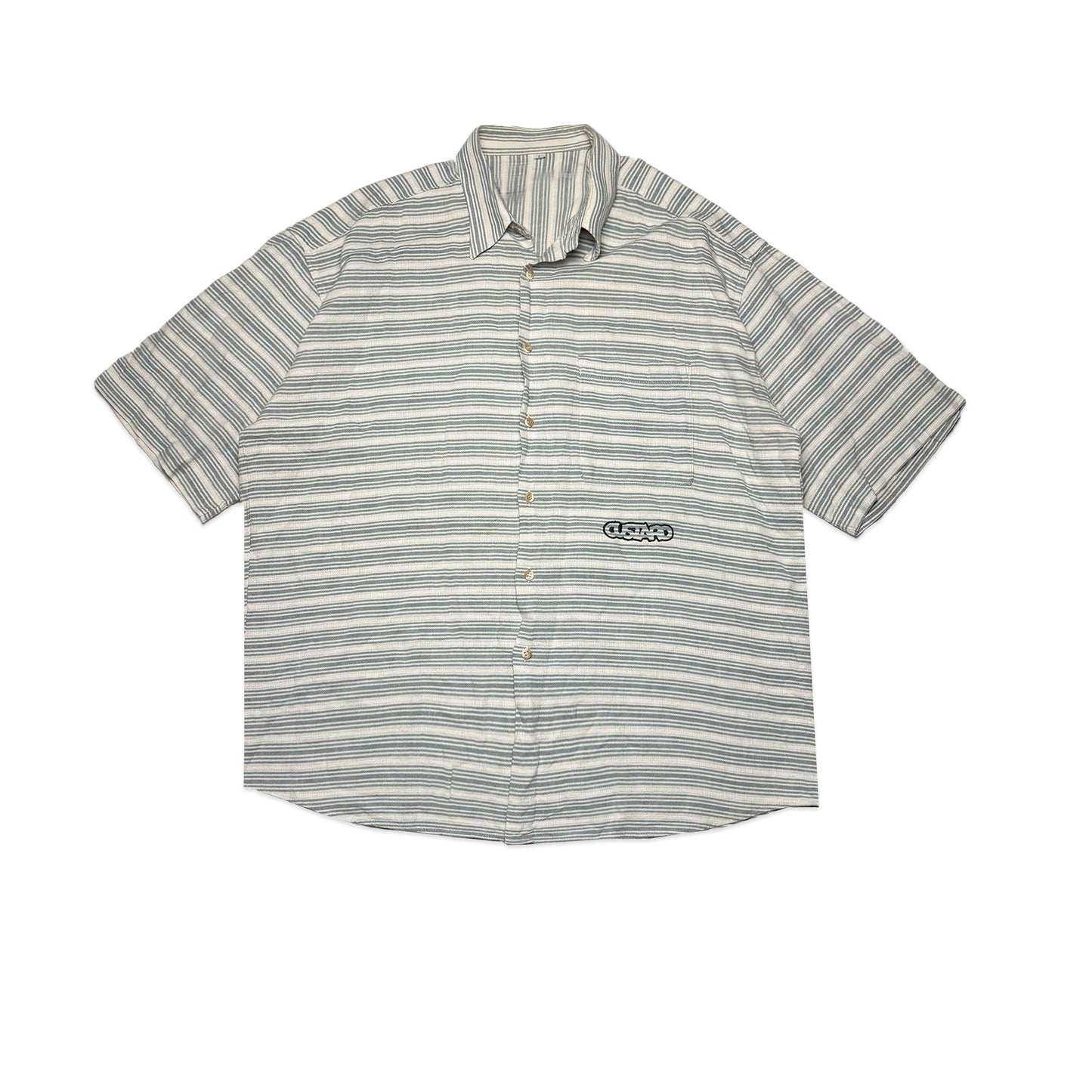Custard Reclaimed Stripe Shirt | Size X-Large