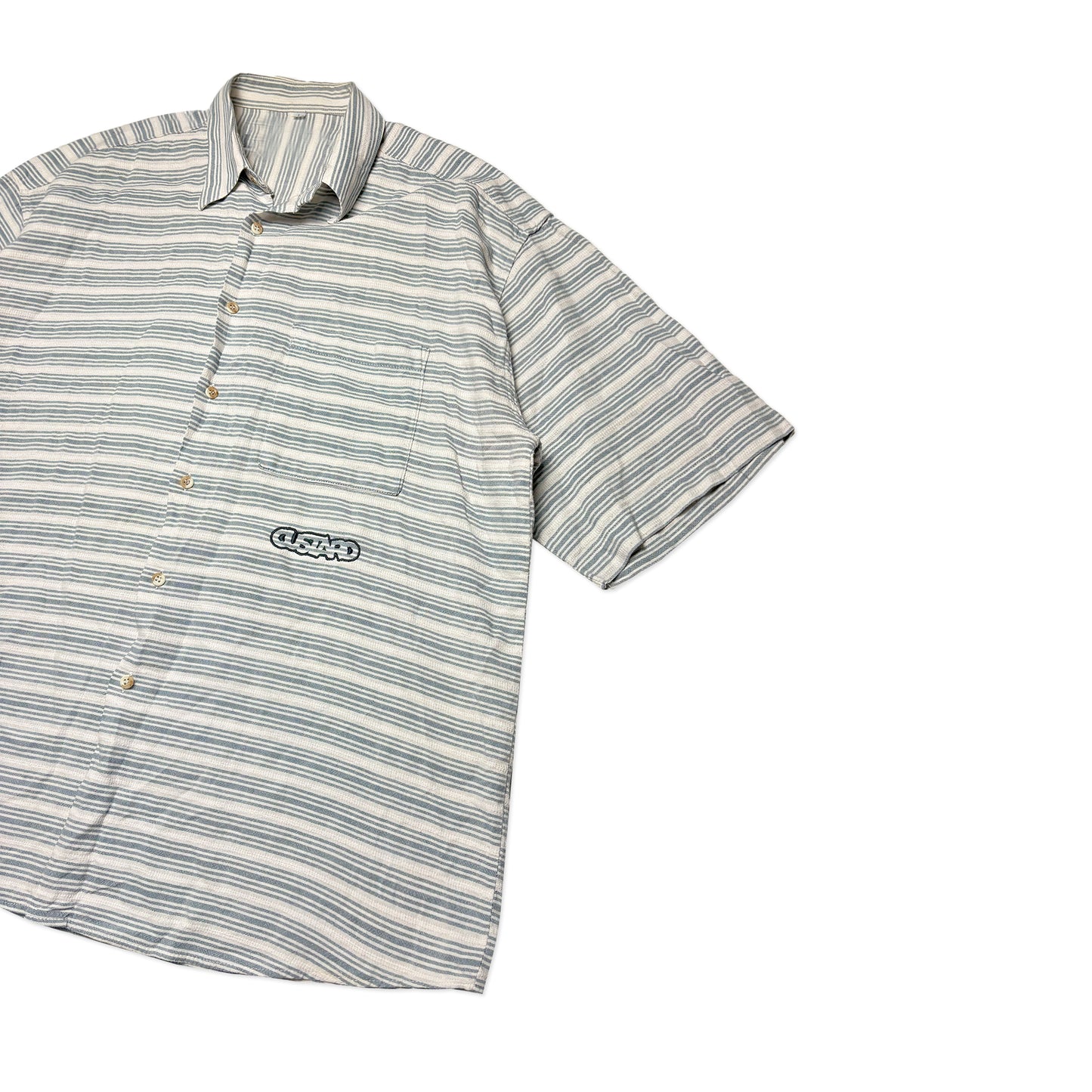 Custard Reclaimed Stripe Shirt | Size X-Large