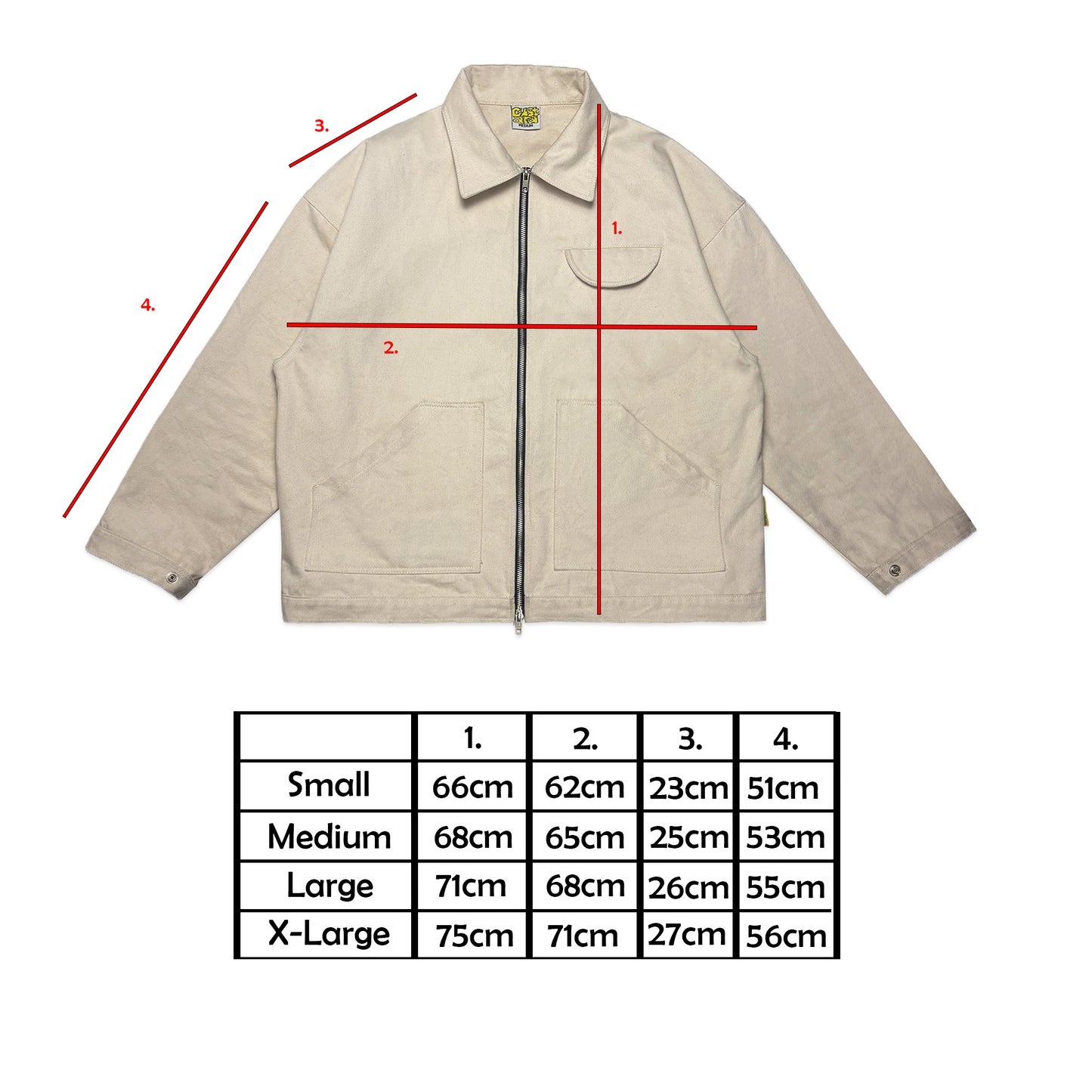Swanfield Boxy Chore Jacket | Ecru (Live 15th May '26)