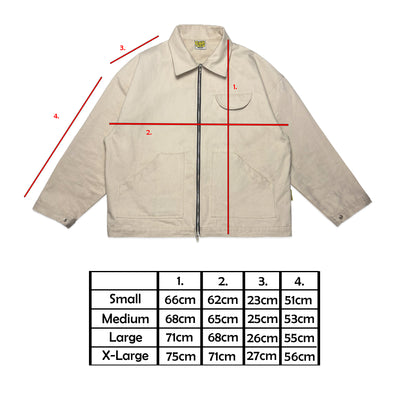 Swanfield Boxy Chore Jacket | Ecru (Live 15th May '26)