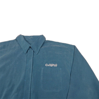 Custard Reclaimed Soft Touch Teal Shirt | Size Large