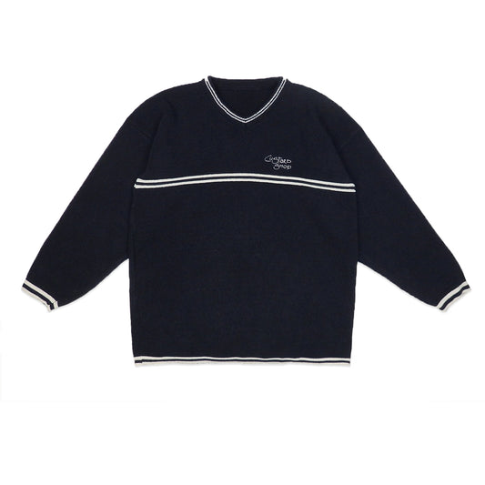 Custard Reclaimed Stripe Jumper | Size Medium