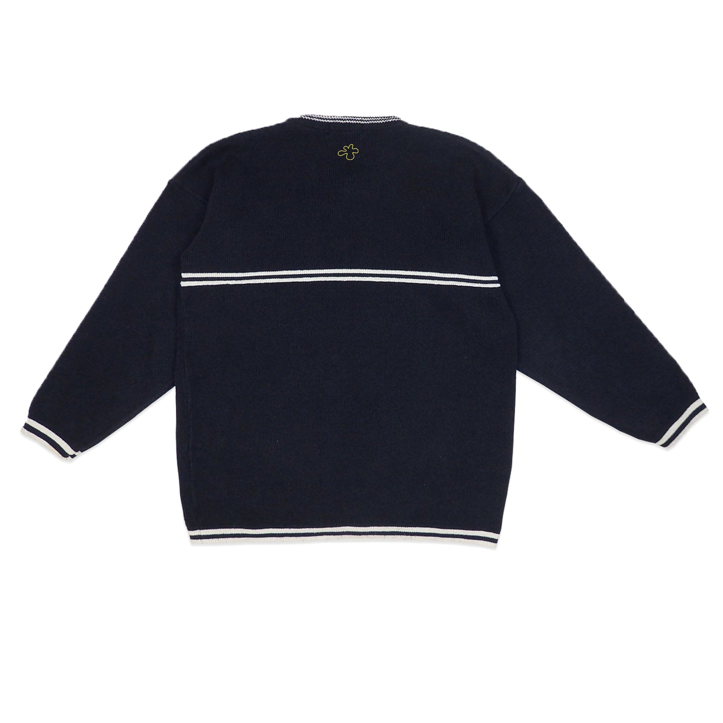 Custard Reclaimed Stripe Jumper | Size Medium