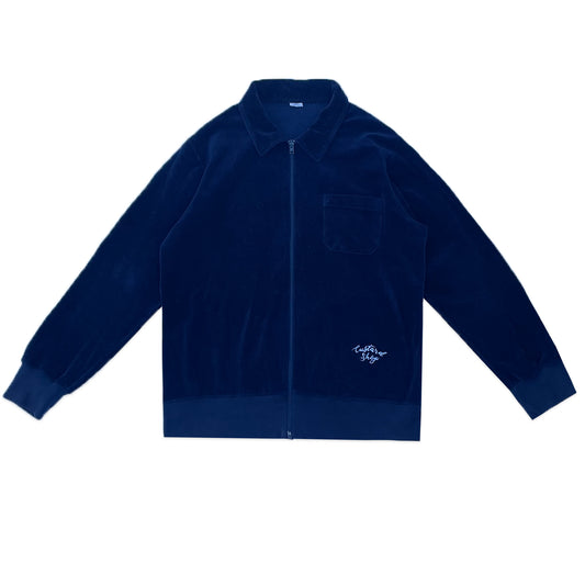 Custard Reclaimed Velour Zip-up | Size Medium