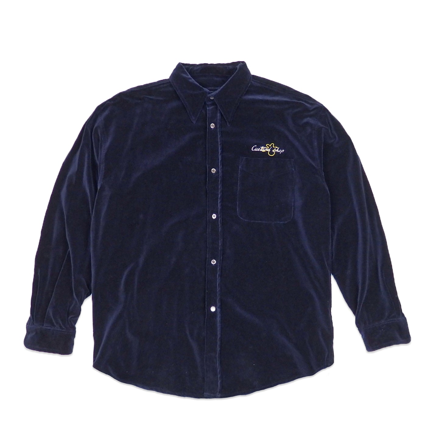 Custard Reclaimed Velour Shirt | Size Large
