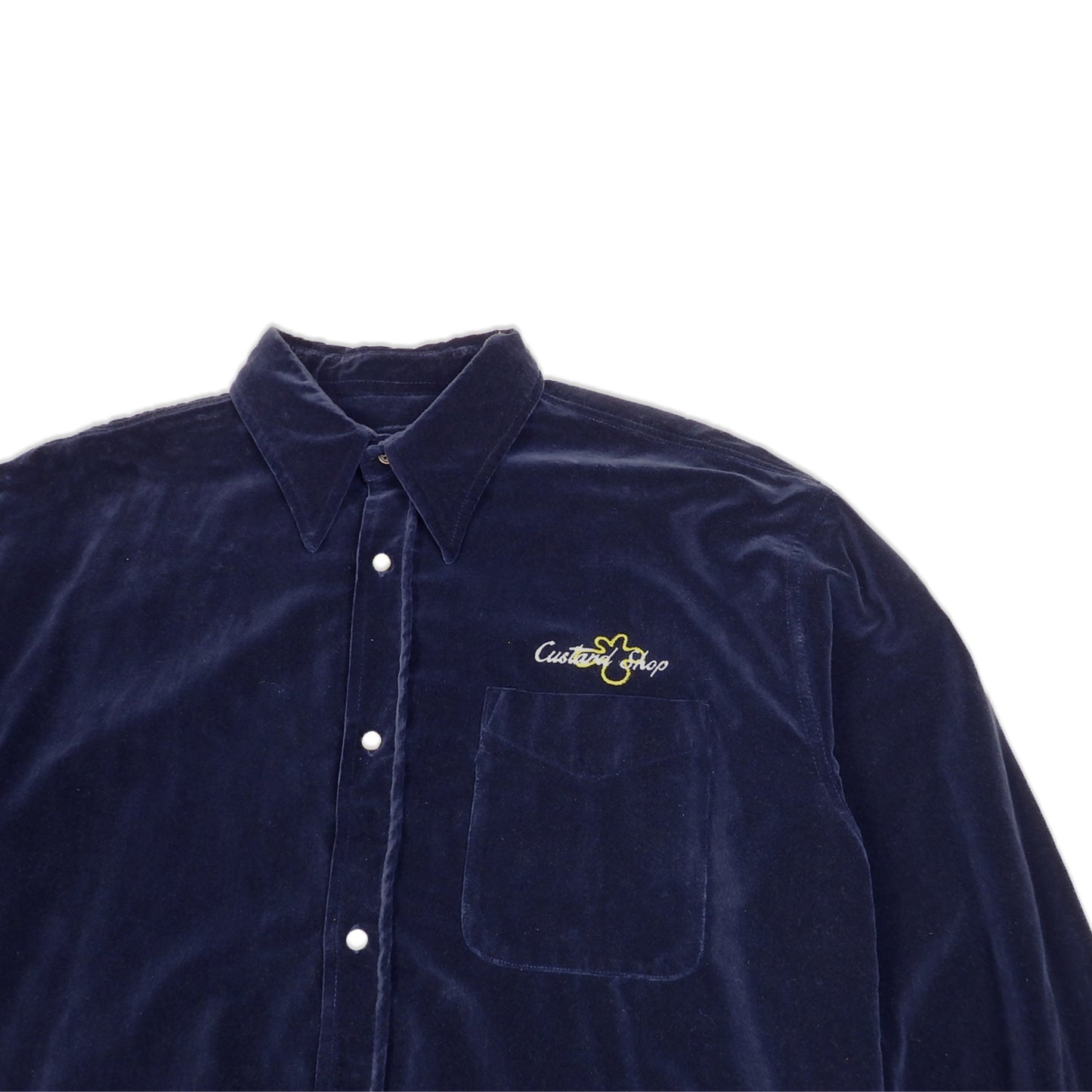 Custard Reclaimed Velour Shirt | Size Large