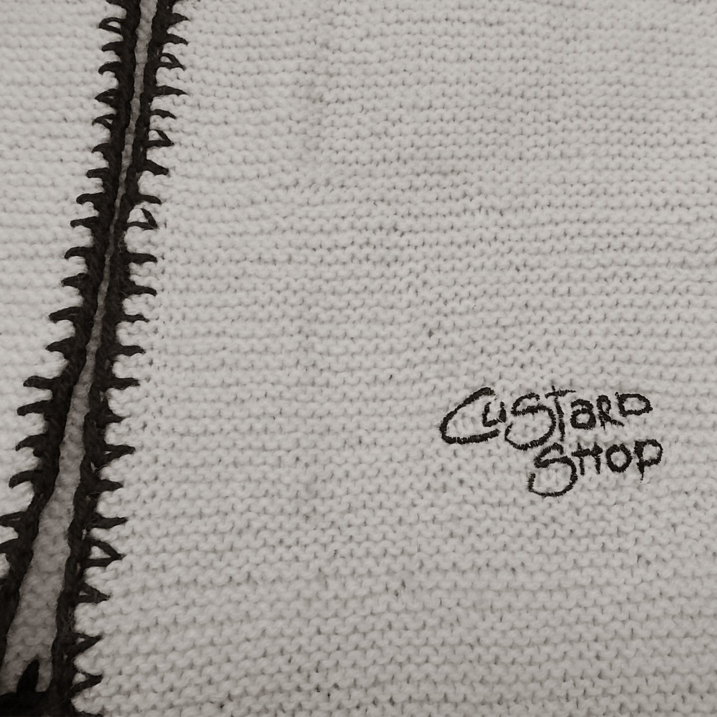 Custard Reclaimed Knit Gilet | Size Medium