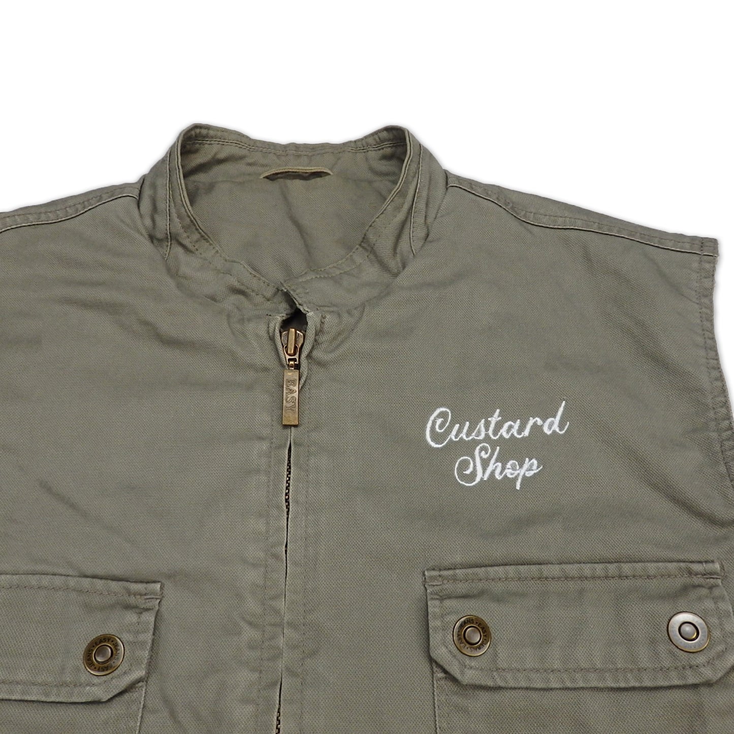 Custard Reclaimed Pocket Vest | Size Large