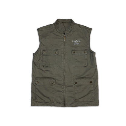 Custard Reclaimed Pocket Vest | Size Large