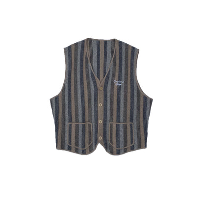 Custard Reclaimed Stripe Vest | Size Large