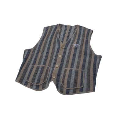 Custard Reclaimed Stripe Vest | Size Large