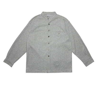 Custard Reclaimed Waffle Button Shirt | Size Medium