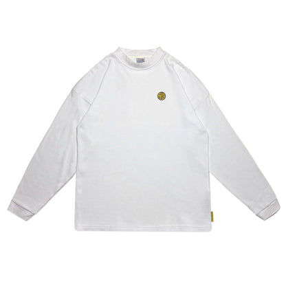 Waffle Acid House Long Sleeve T-Shirt | White