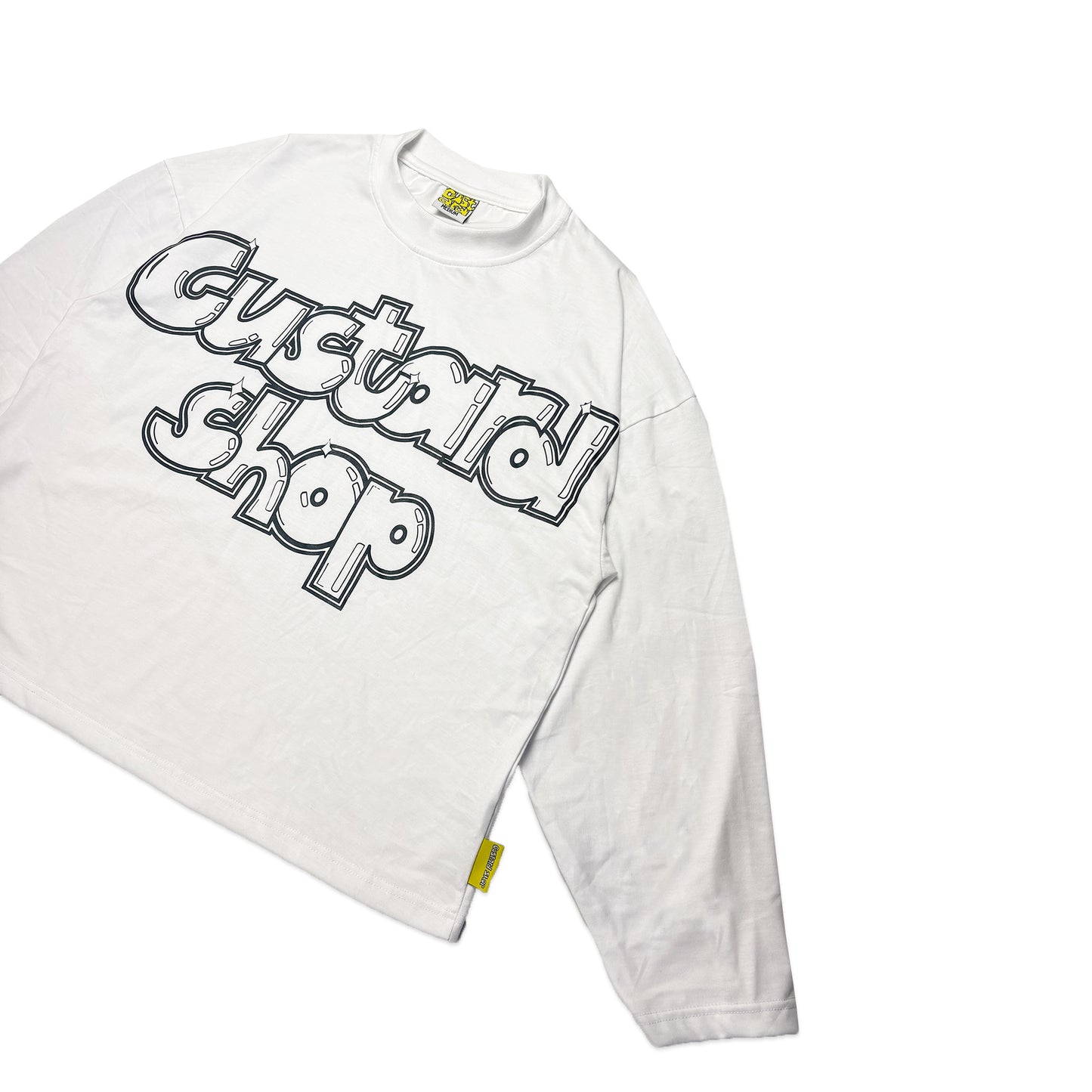 Lightweight Boxy Graffiti Print T-Shirt | White