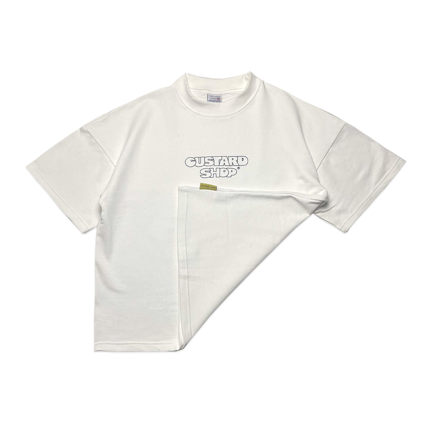 Heavyweight Block Print T-Shirt | White