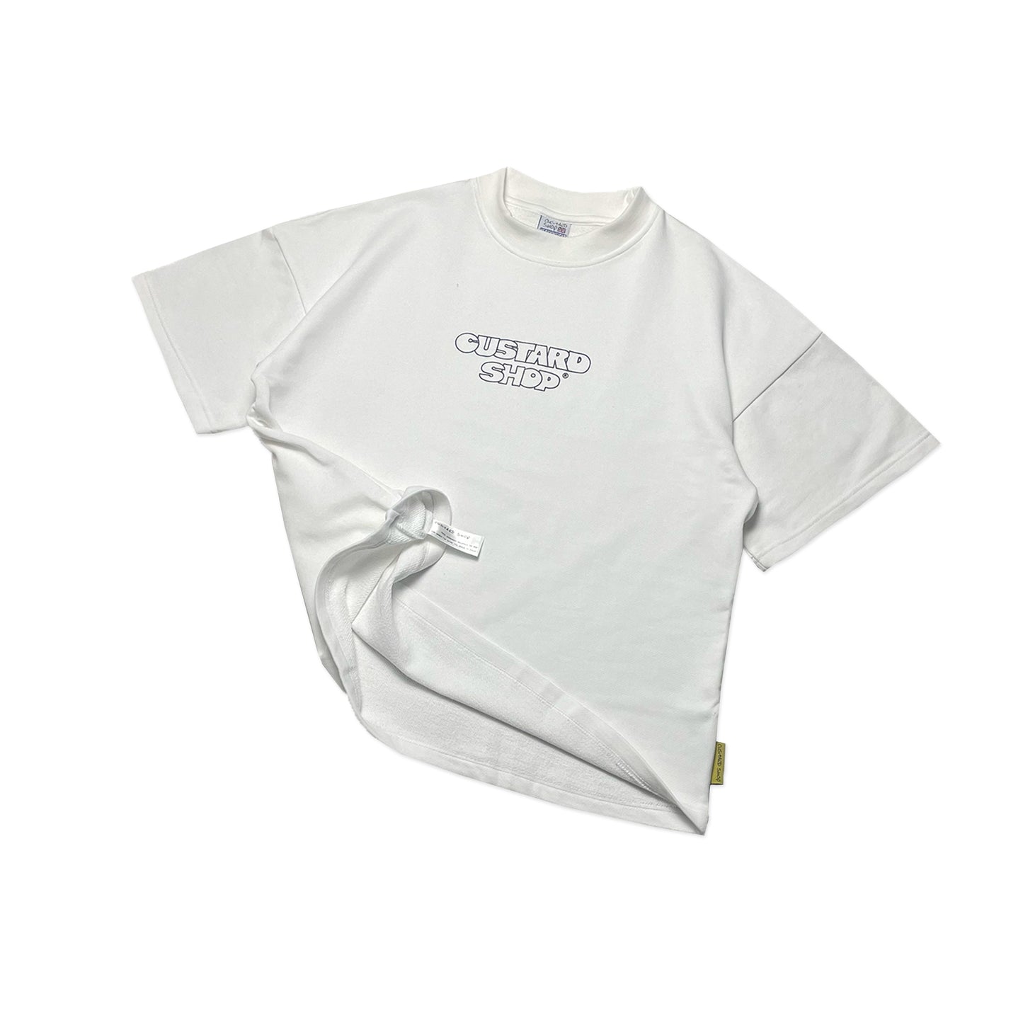 Heavyweight Block Print T-Shirt | White