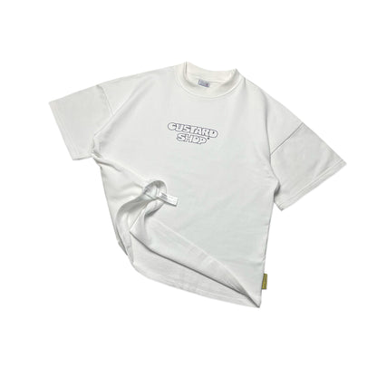 Heavyweight Block Print T-Shirt | White