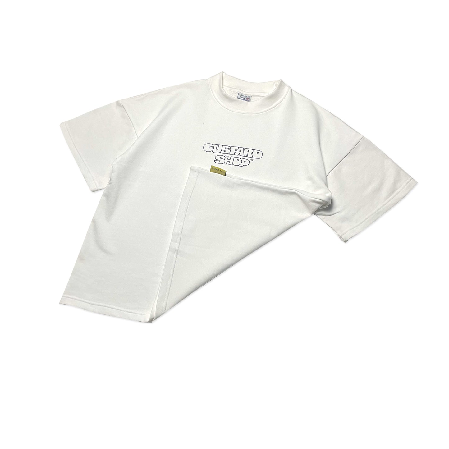 Heavyweight Block Print T-Shirt | White