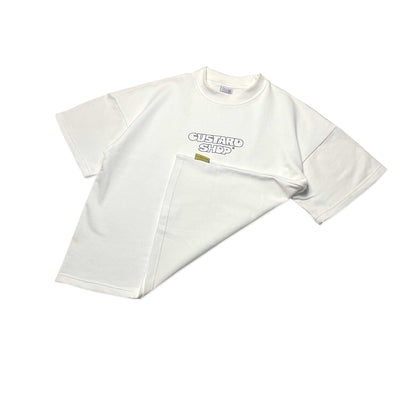 Heavyweight Block Print T-Shirt | White