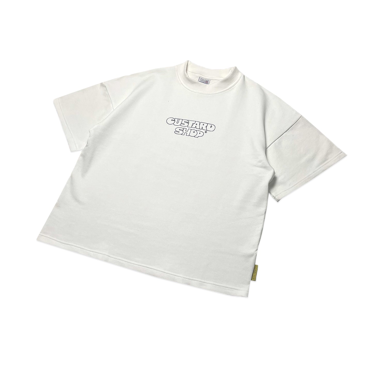 Heavyweight Block Print T-Shirt | White