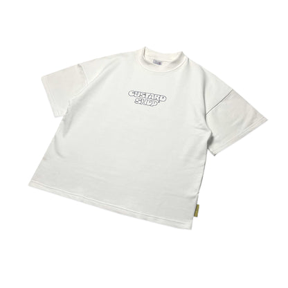 Heavyweight Block Print T-Shirt | White