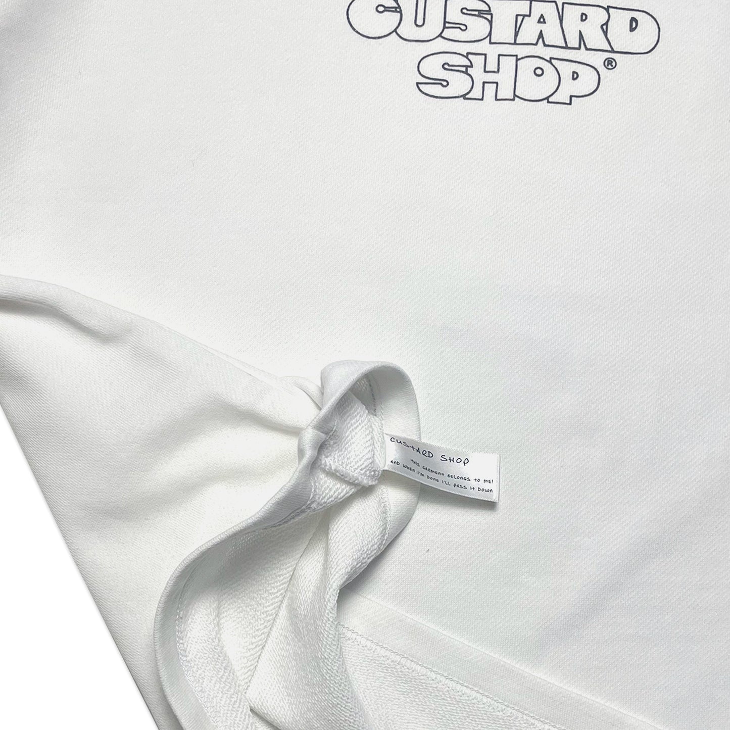 Heavyweight Block Print T-Shirt | White