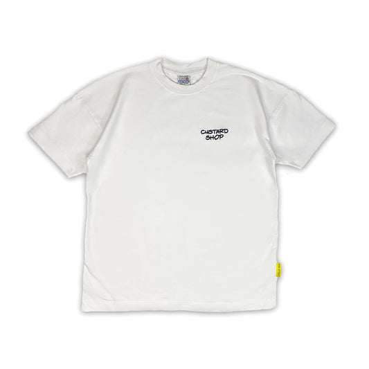 Heavyweight Embroidered Logo T-Shirt | White