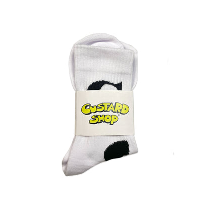 Spell-out Socks | White