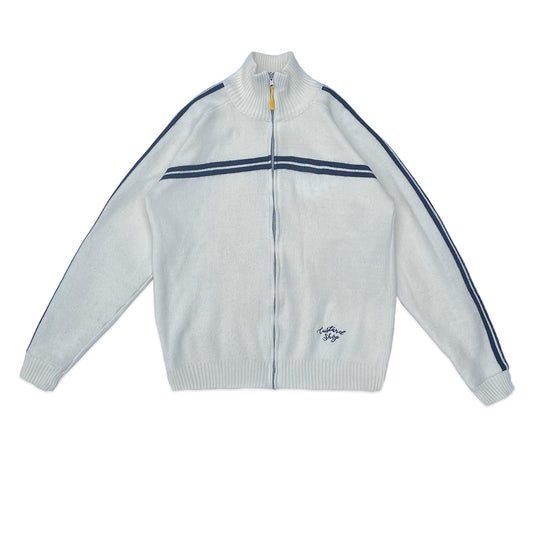 Custard Reclaimed Cream Zip Cardigan | Size Medium