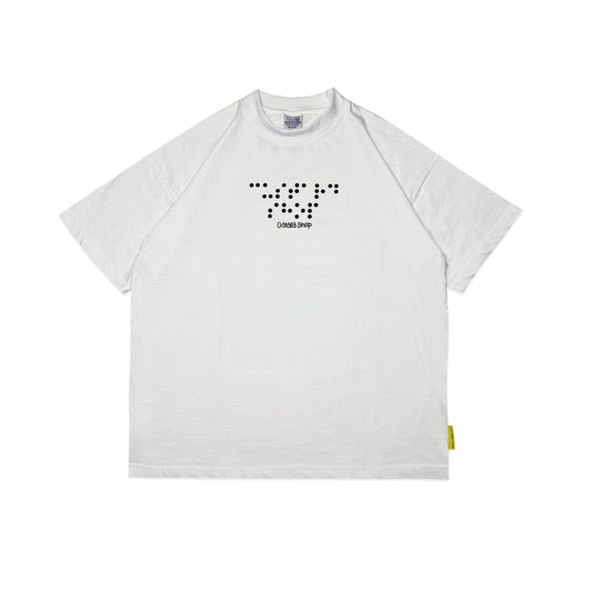 Lightweight Braille T-Shirt | White