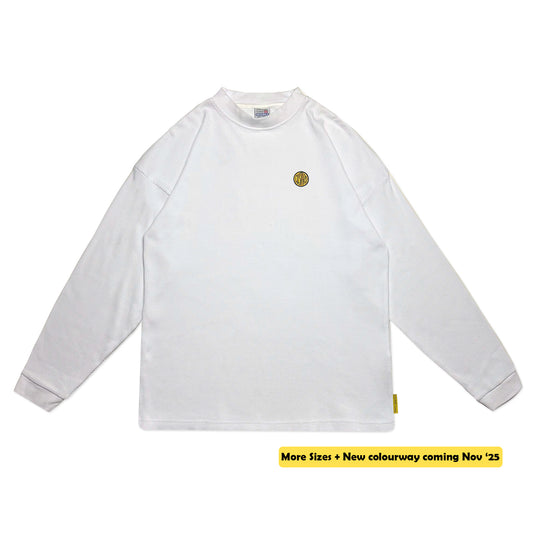 Waffle Acid House Long Sleeve T-Shirt | White