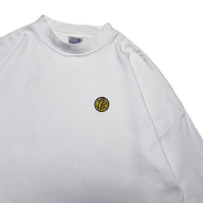 Waffle Acid House Long Sleeve T-Shirt | White