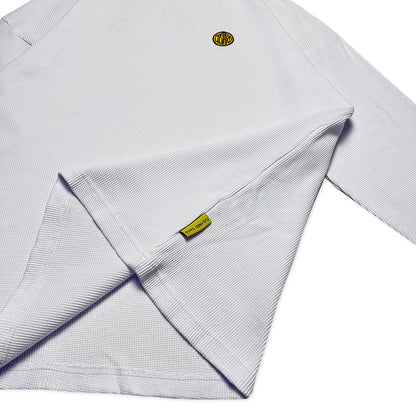 Waffle Acid House Long Sleeve T-Shirt | White