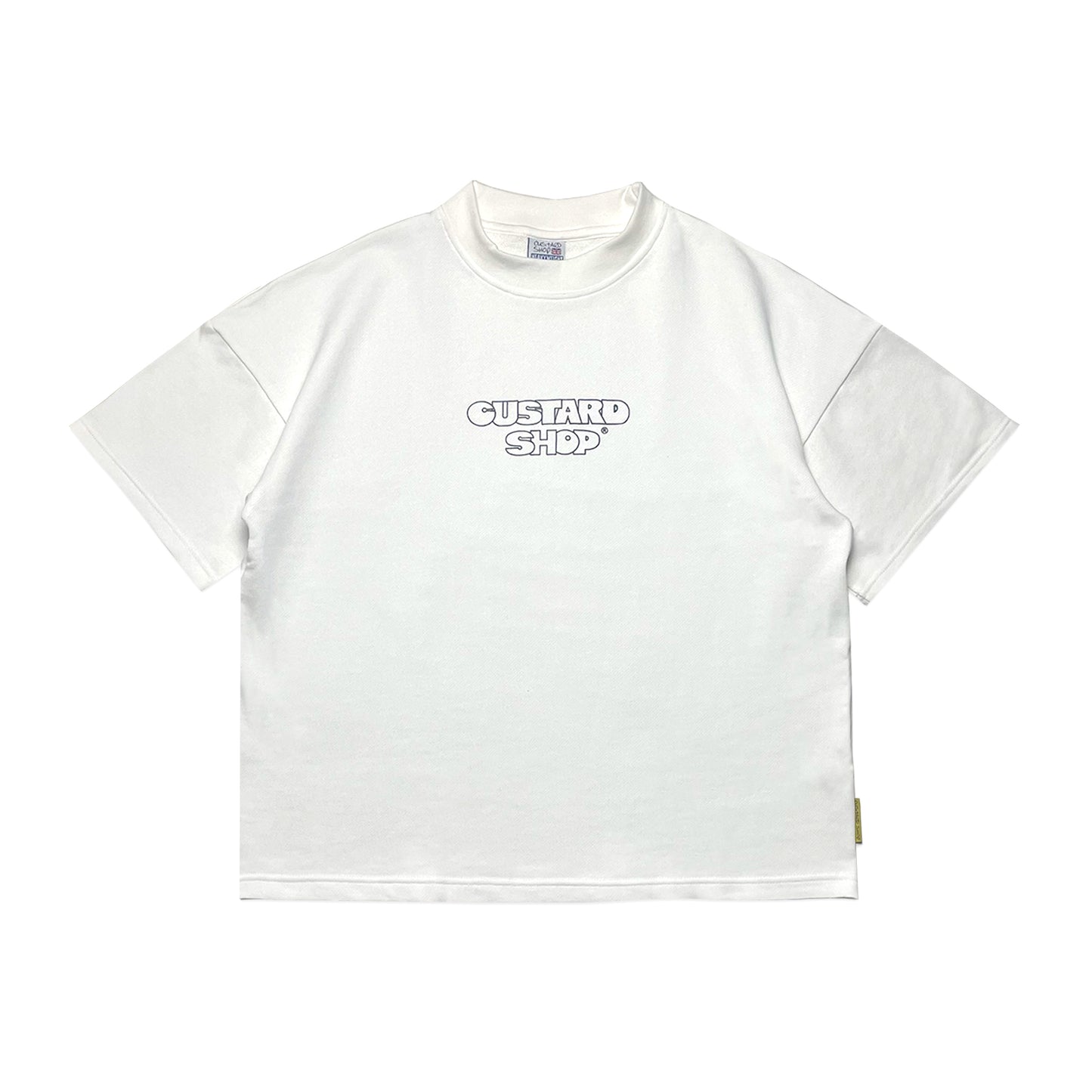 Heavyweight Block Print Boxy T-Shirt | White