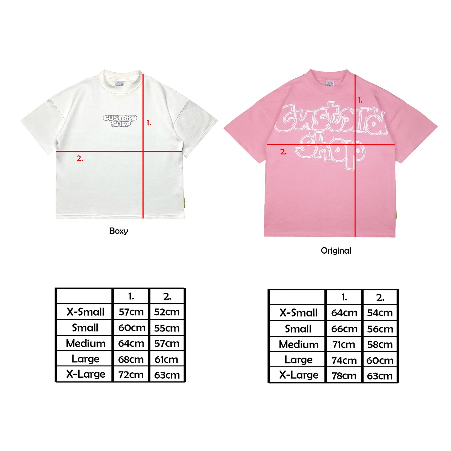 Heavyweight Block Print Boxy T-Shirt | White