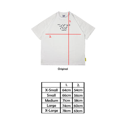Lightweight Braille T-Shirt | White