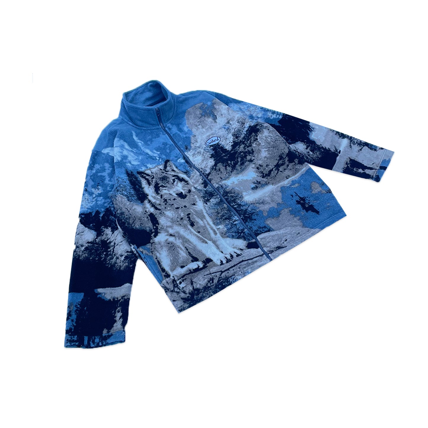Custard Reclaimed Pattern Fleece | Size X-Large