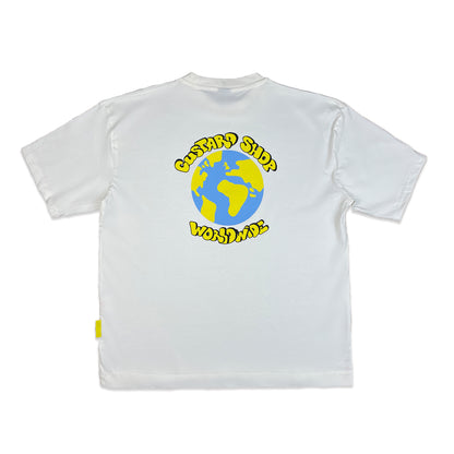 Worldwide Print S/S T-Shirt | Off-White