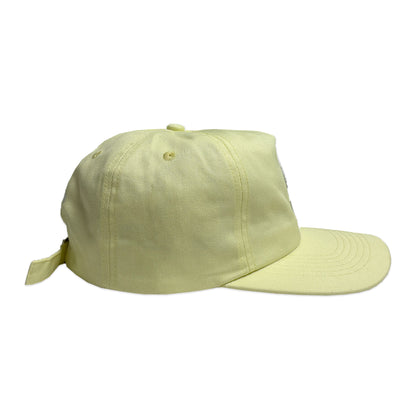 Pastel Yellow Cotton 6 Panel Initial Cap