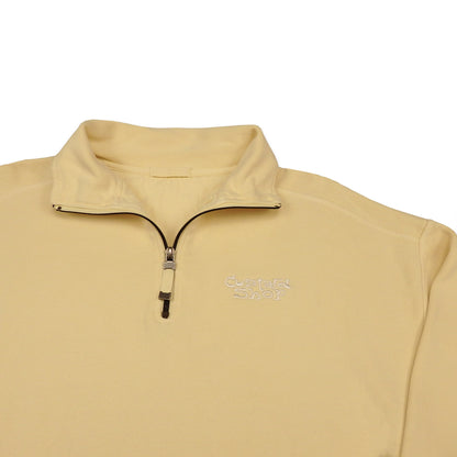 Custard Reclaimed Light Yellow 1/4 Zip | Size Large