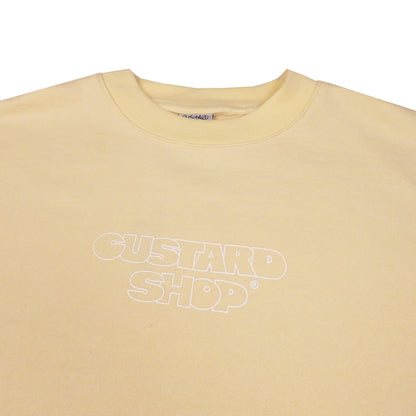 Heavyweight Block Print T-Shirt | Pastel Yellow