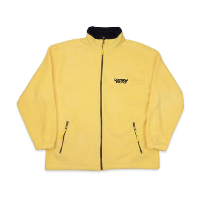 Custard Reclaimed Yellow Full-Zip Fleece | Size Medium