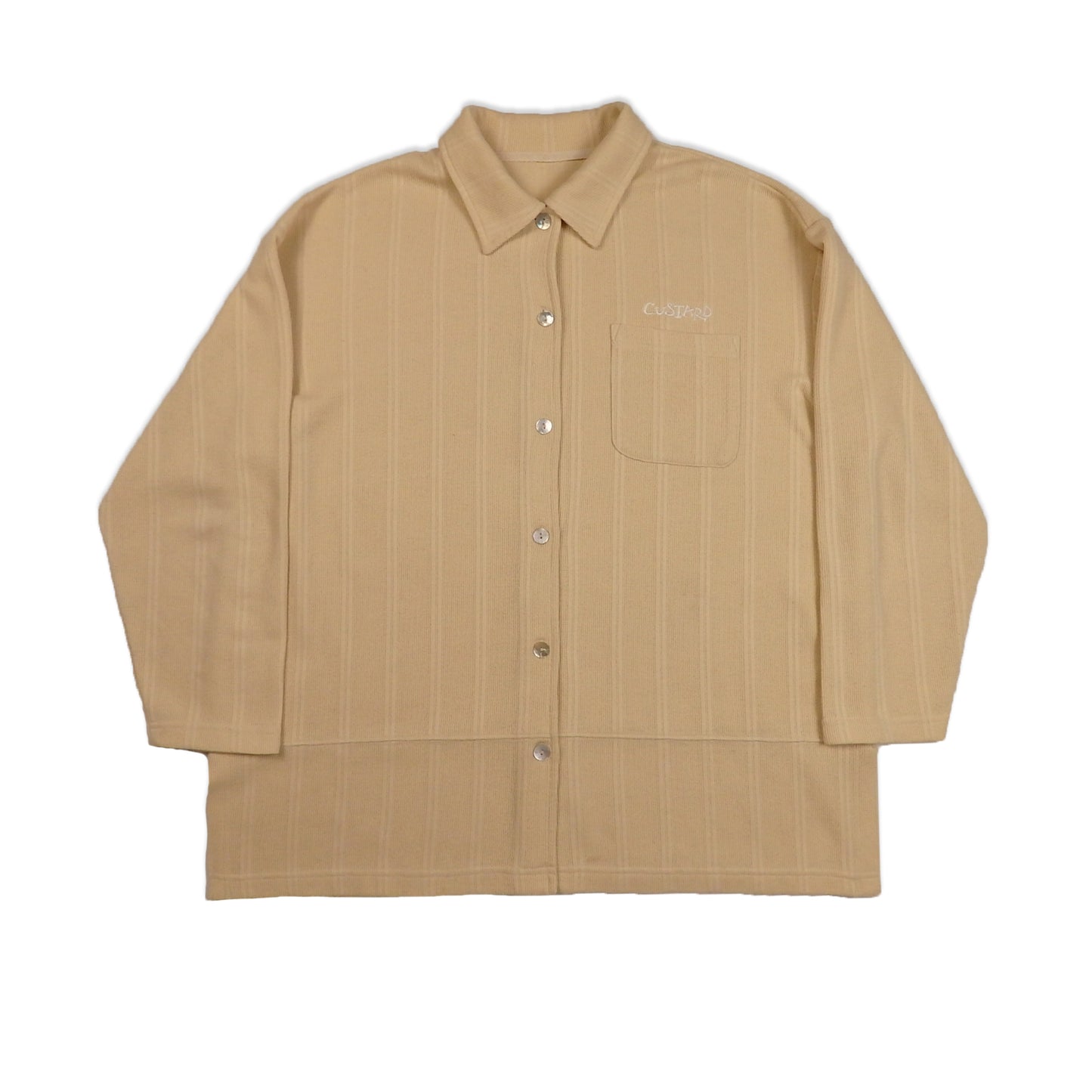 Custard Reclaimed Mustard Overshirt | Size Large