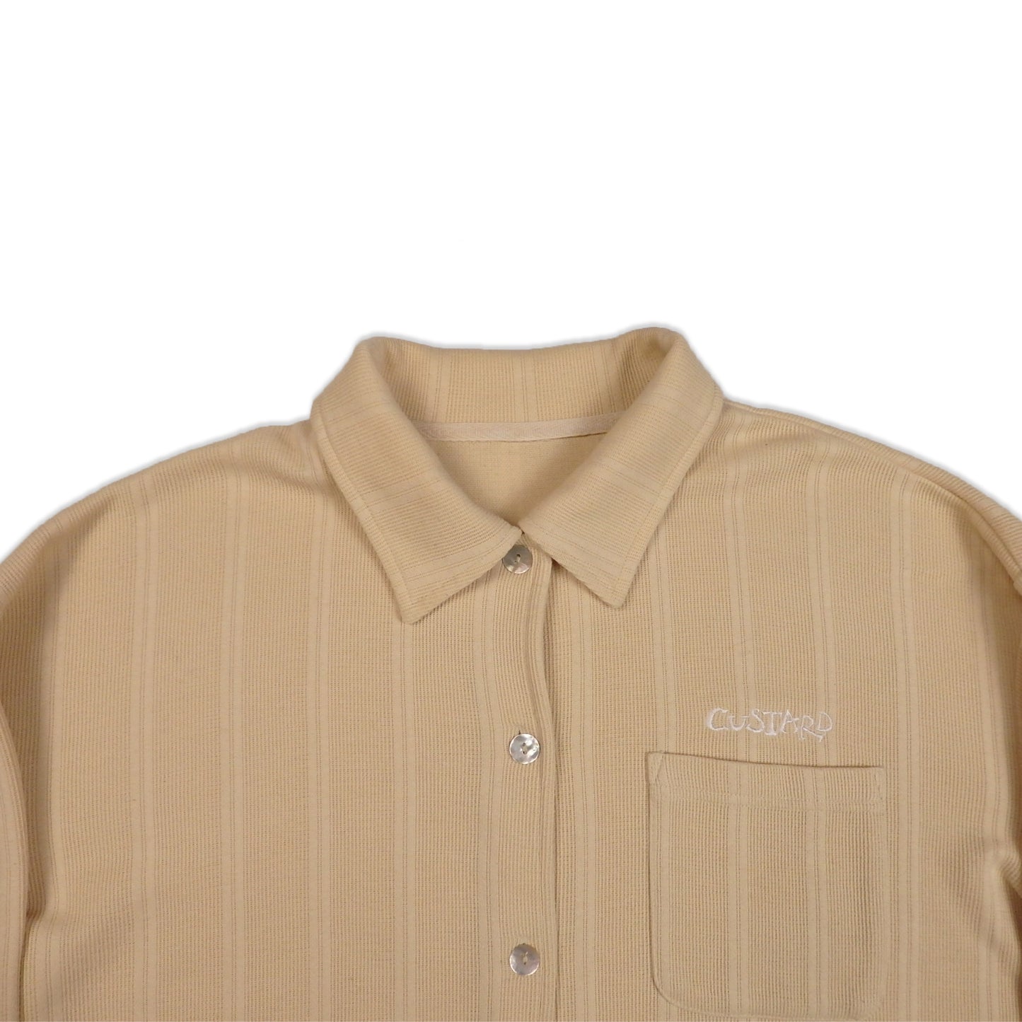 Custard Reclaimed Mustard Overshirt | Size Large