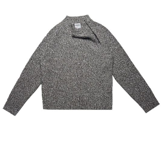 Custard Reclaimed Zip Neck Jumper | Size Small