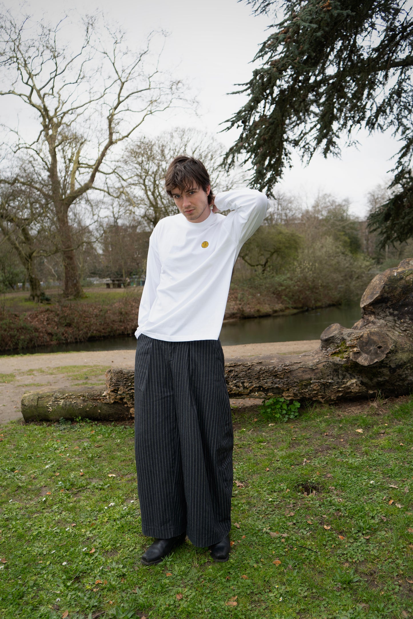 Lightweight Acid House Long Sleeve T-Shirt | White