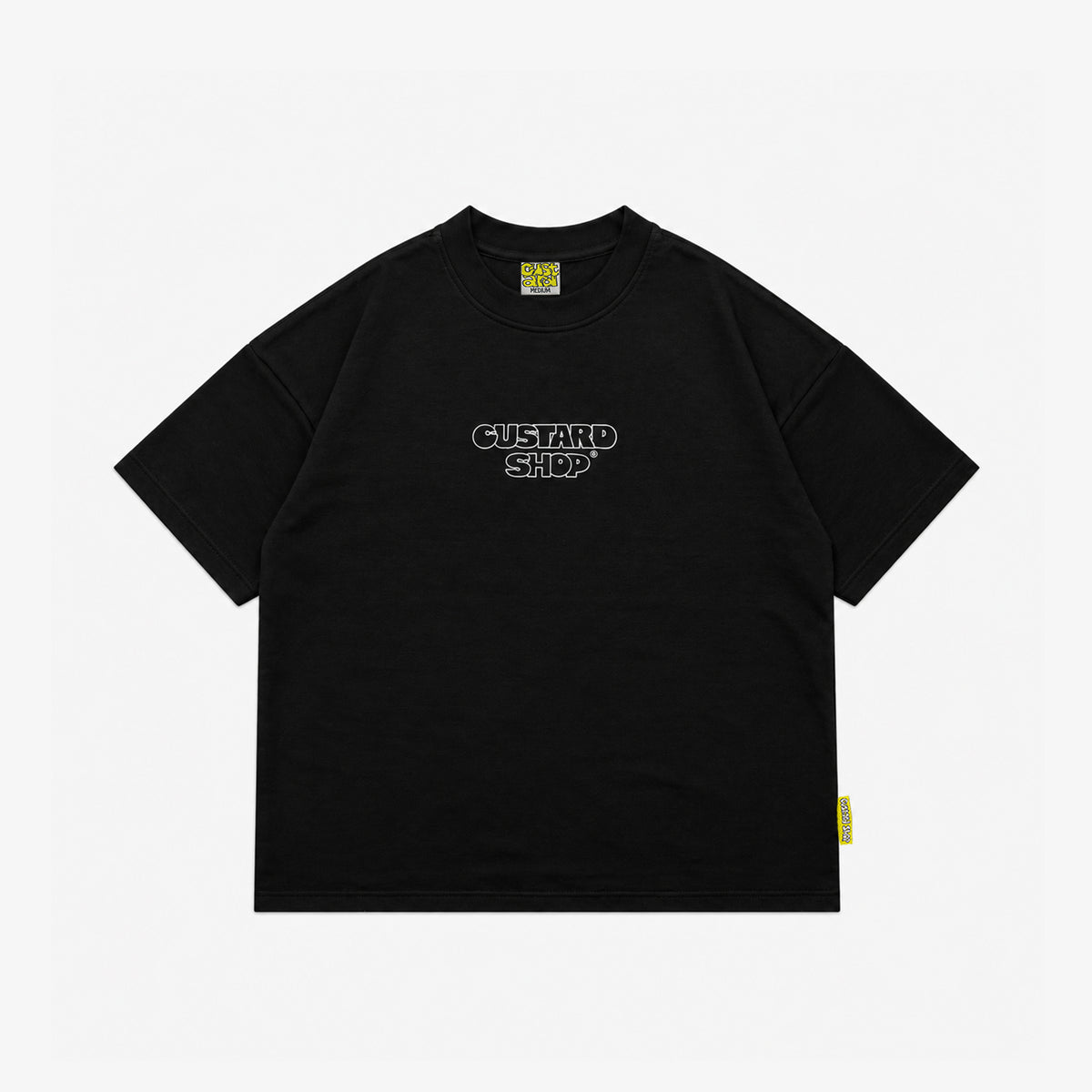 Heavyweight Block Print T-Shirt | Black